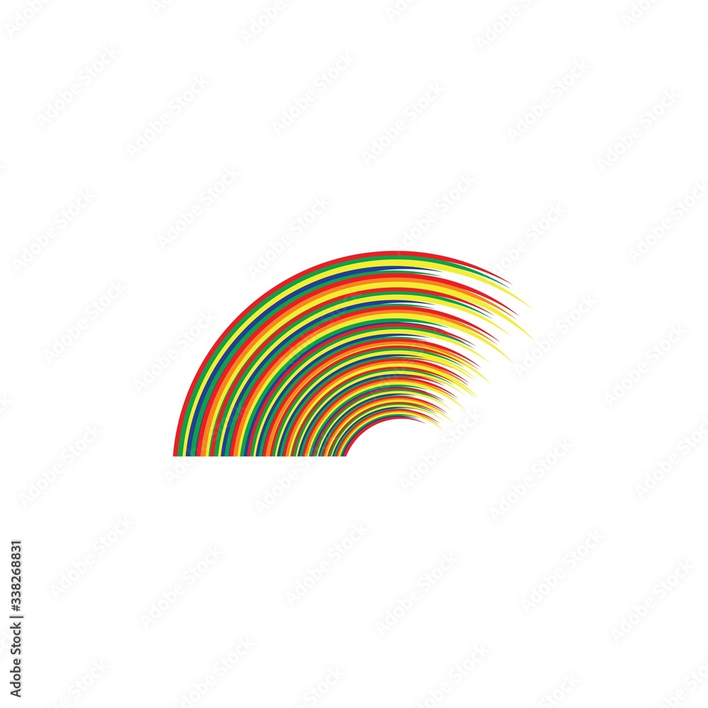 Rainbow logo design vector template
Rainbow logo design vector template