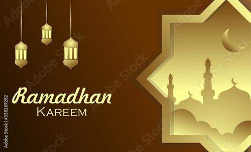 Golden Ramadhan Luxury Background