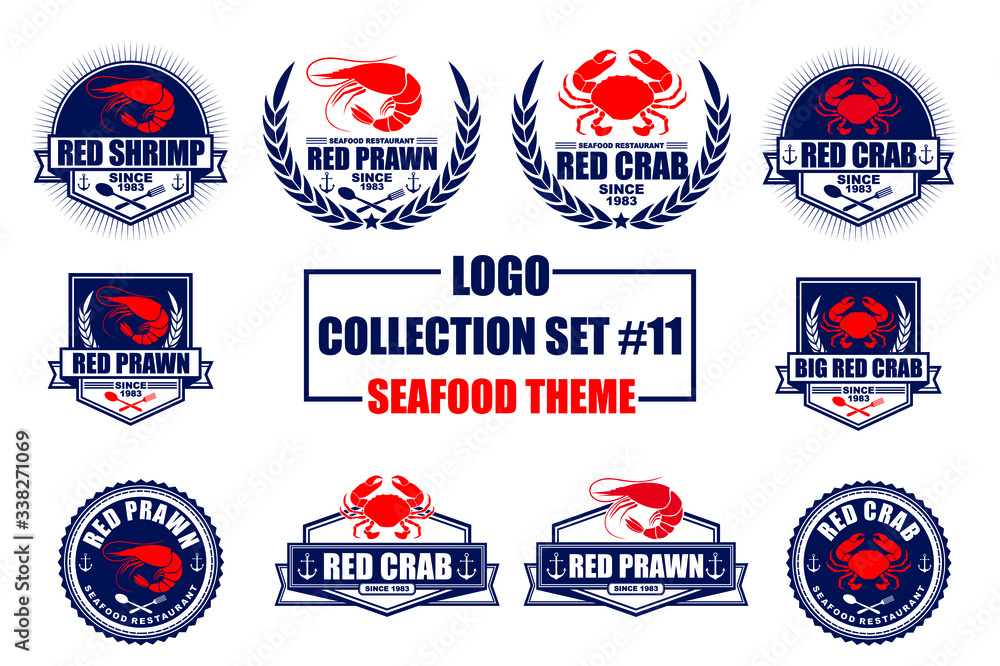 Logo Collection Set - Seafood Theme