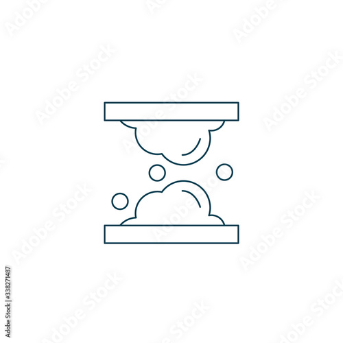 Cholesterol, Dermatology, Lipid, Skin Bold line icon on white. Medicine concept. Vector Icon
