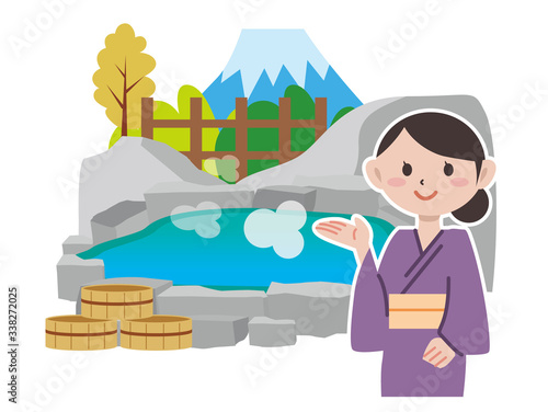 温泉　女将　案内