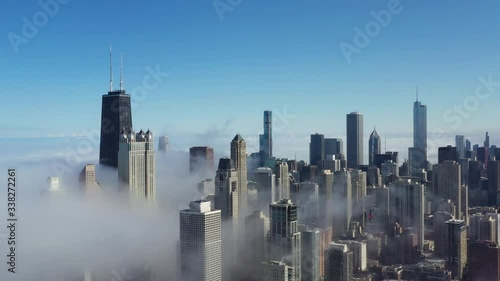 Epic View of Chicago Under the Clouds - Cityscape