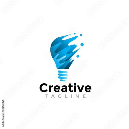 light bulb, idea logo design. modern icon, template symbol vector © Inov