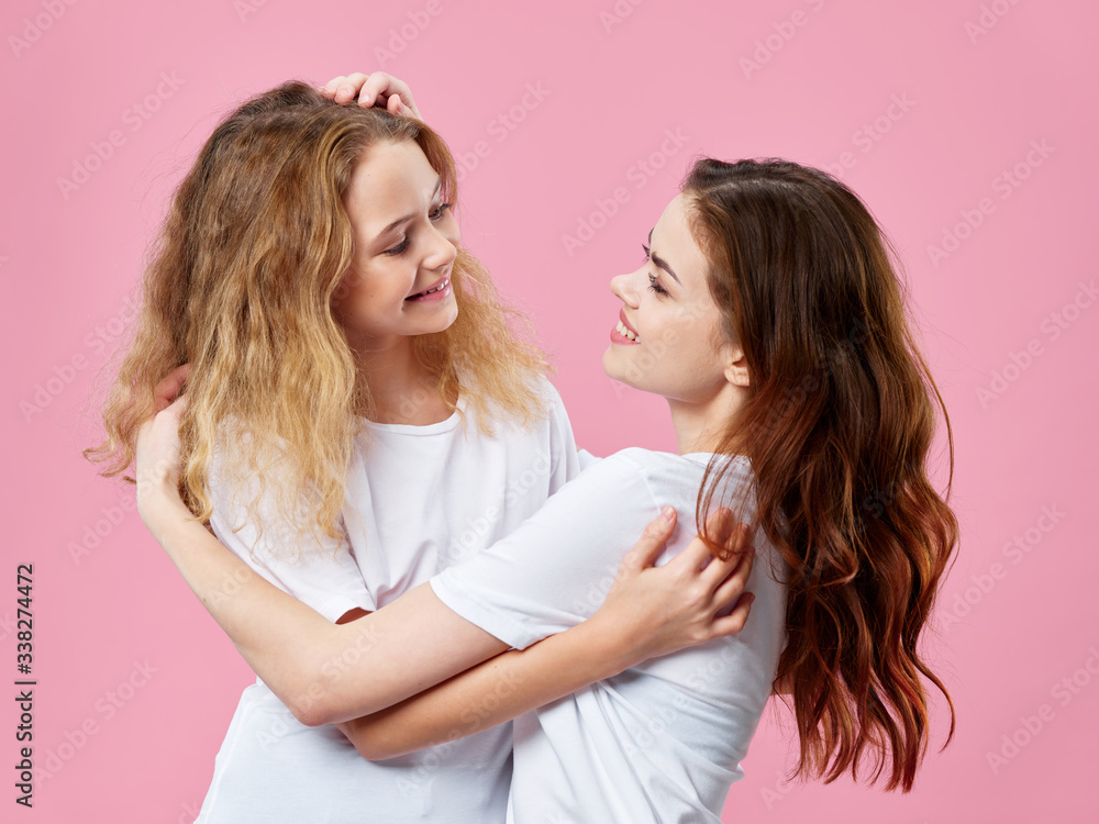 mother and daughter hugging mother and daughter hugging