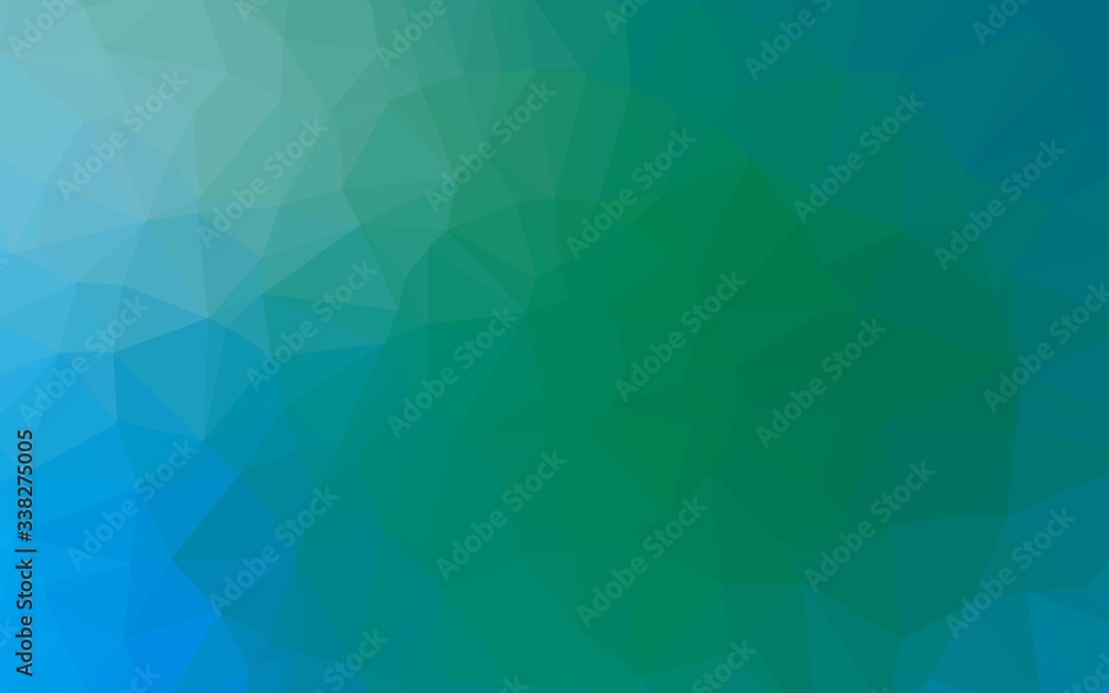 Light Blue, Green vector triangle mosaic cover. Glitter abstract illustration with an elegant design. New texture for your design. Light Blue, Green vector triangle mosaic cover. Glitter abstract illustration with an elegant design. New texture for your design.
