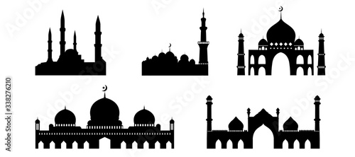 Photo Islamic Mosque buildings silhouettes collections