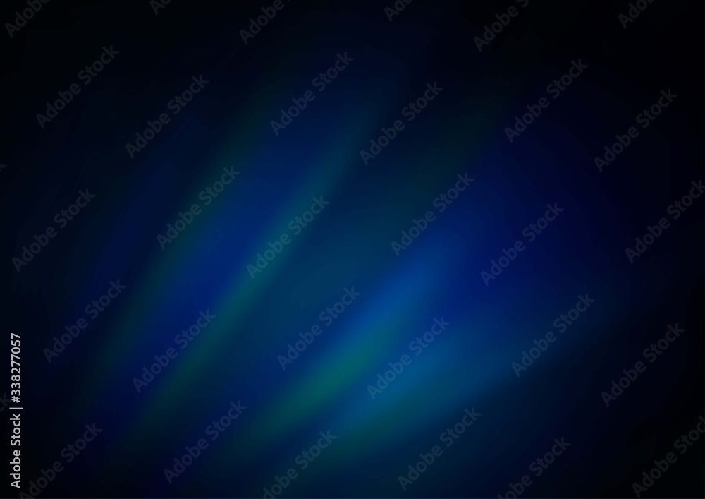 Dark BLUE vector background with straight lines. Blurred decorative design in simple style with lines. Best design for your ad, poster, banner.
