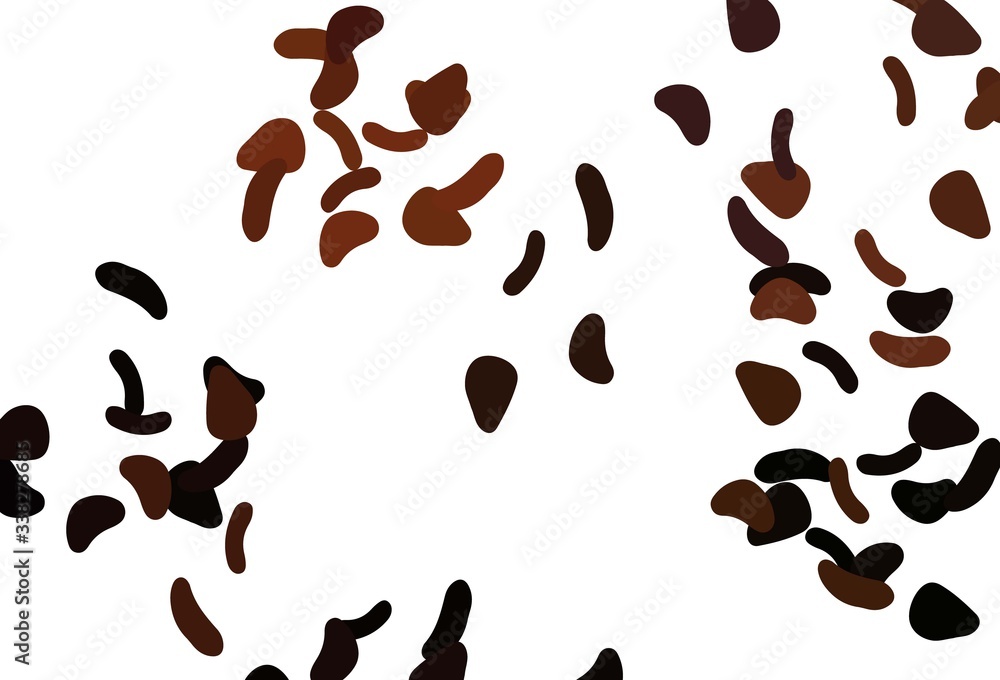 Light Red vector pattern with chaotic shapes. Light Red vector pattern with chaotic shapes.