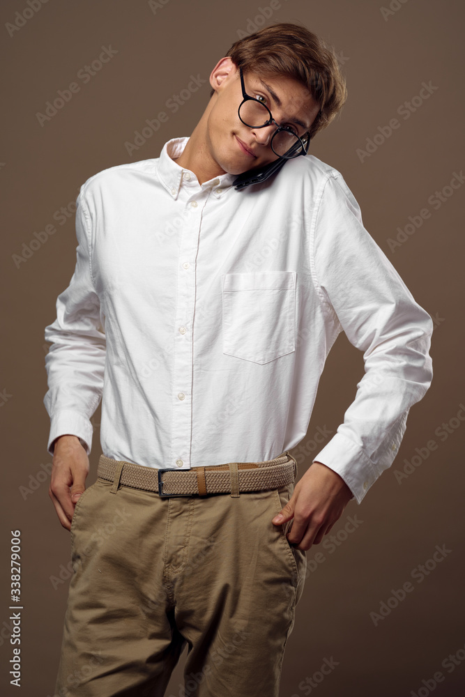 portrait of a handsome young man portrait of a handsome young man
