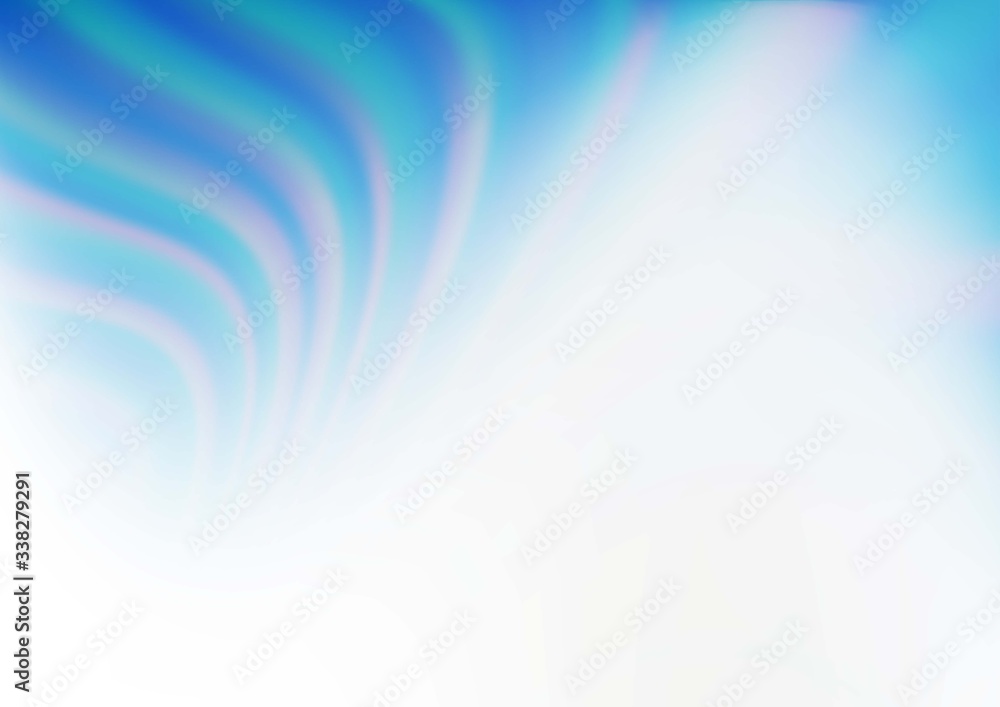 Obraz premium Light BLUE vector bokeh pattern. Colorful abstract illustration with gradient. The background for your creative designs.