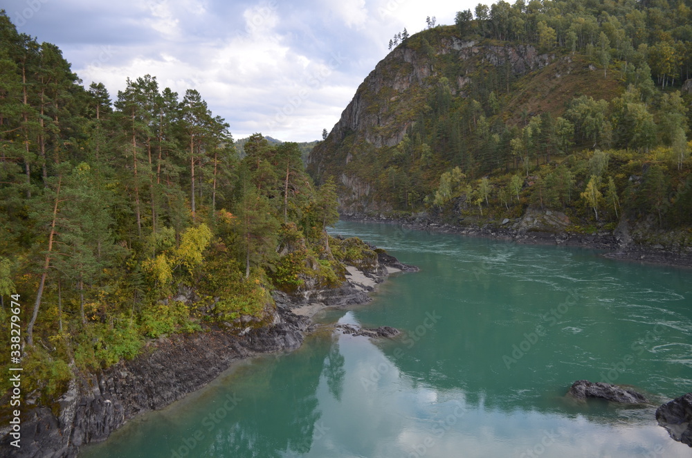 the river in the mountains