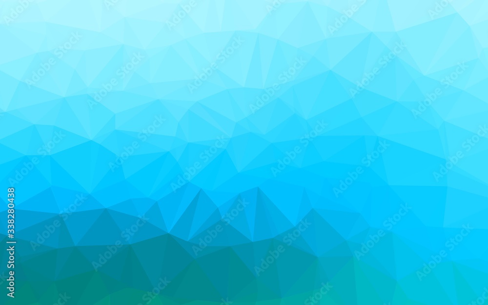 Light Blue, Green vector low poly cover. Shining colored illustration in a Brand new style. Triangular pattern for your business design. Light Blue, Green vector low poly cover. Shining colored illustration in a Brand new style. Triangular pattern for your business design.