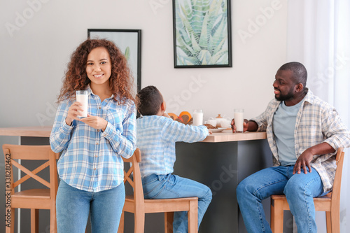 African-American family dri...