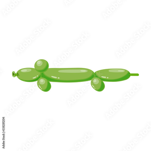 Balloon crocodile vector icon.Cartoon vector icon isolated on white background balloon crocodile.
