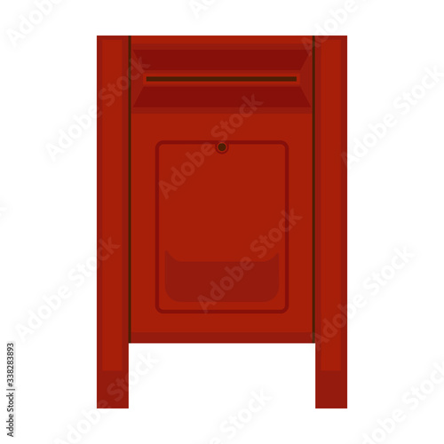 Mailbox vector icon.Cartoon vector icon isolated on white background mailbox.