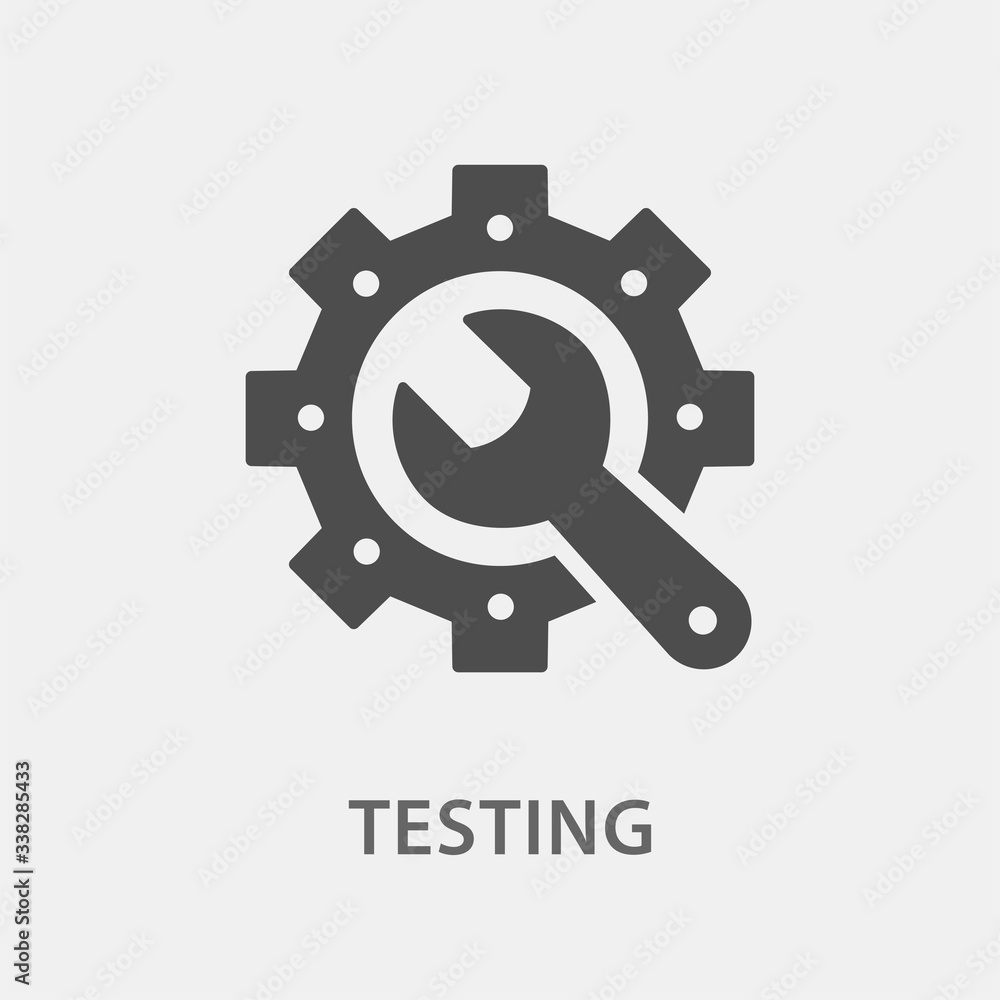 Testing icon. Vector illustration for graphic and web design.