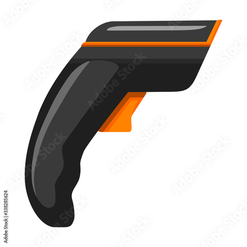 Scanner vector icon.Cartoon vector icon isolated on white background scanner.