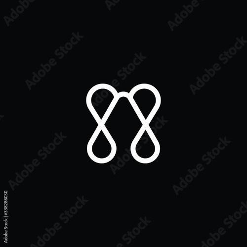 Minimal elegant monogram art logo. Outstanding professional trendy awesome artistic AX XA initial based Alphabet icon logo. Premium Business logo White color on black background