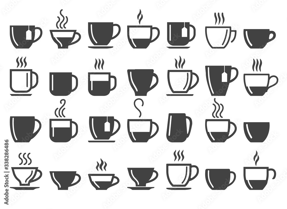 Coffee and tea beverage cups Coffee and tea beverage cups
