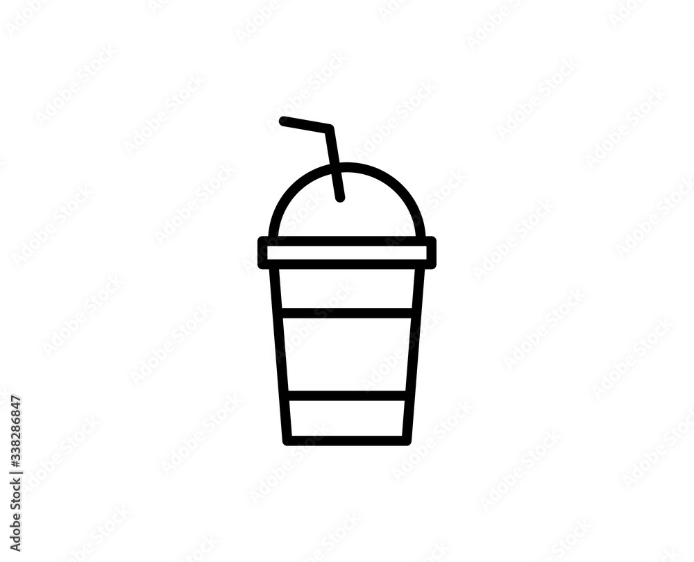 Cup line icon