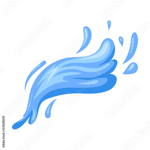 Water splash vector icon.Cartoon vector icon isolated on white background water splash.