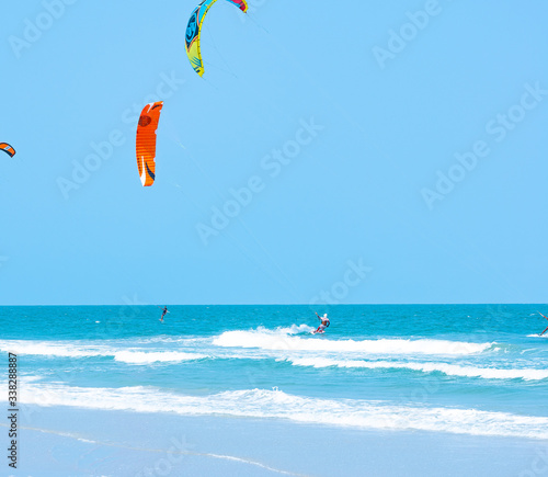 Kitesurfing Thailand Hua hin on a Sunny day