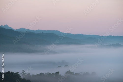 fog in the mountains