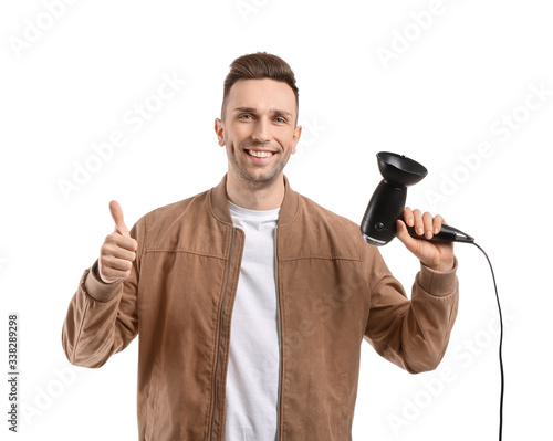 Handsome young man with hai...