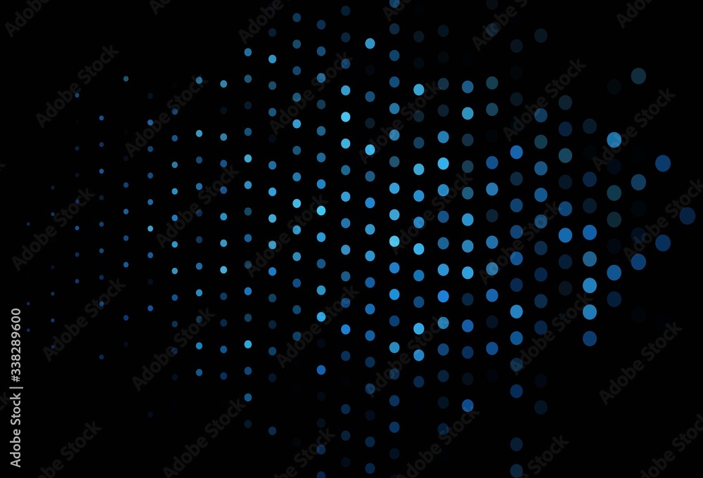 Dark BLUE vector cover with spots. Dark BLUE vector cover with spots.