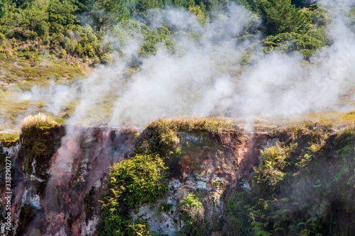 Crater of the Moon  hot springs in New Zealand