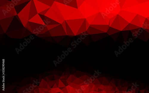 Light Red vector low poly layout. Colorful illustration in abstract style with gradient. Completely new template for your business design.