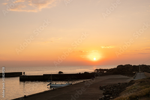 夕暮れの野島崎 千葉県南房総市 日本