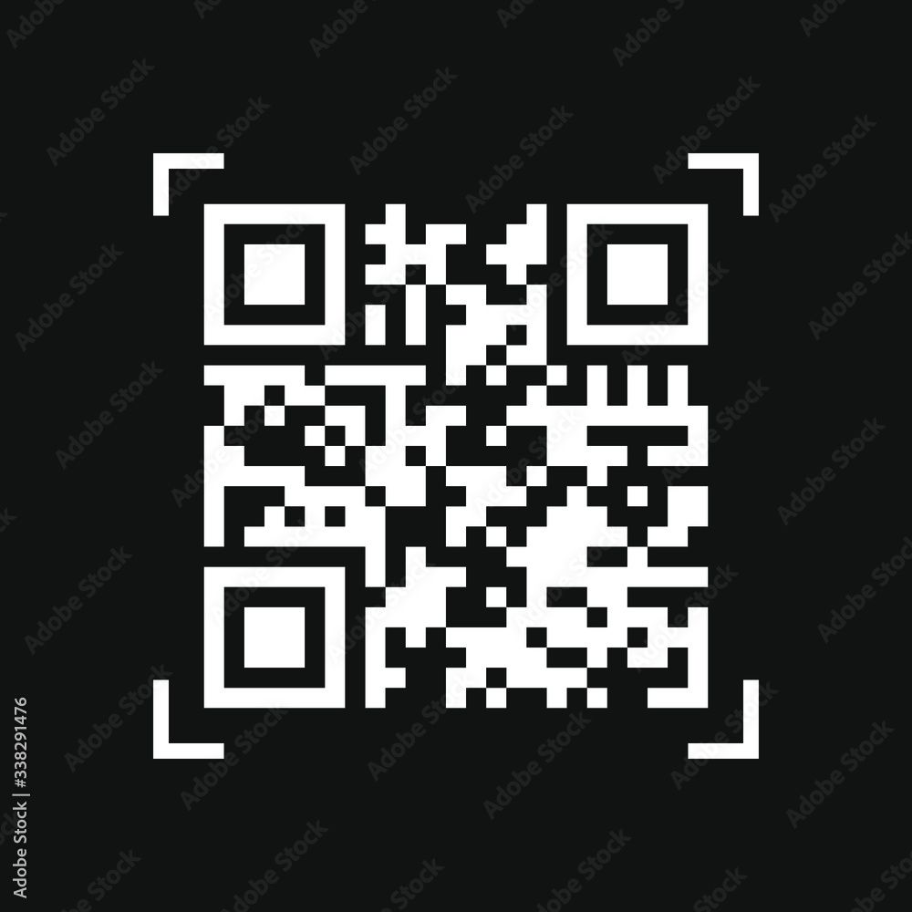 Scan QR code isolated vector Scan QR code isolated vector