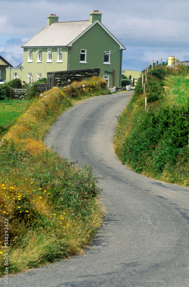 Winding country road in West Cork, Ireland Winding country road in West Cork, Ireland