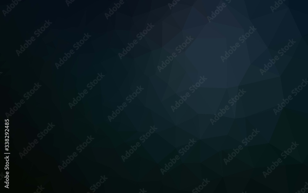 Fototapeta premium Dark BLUE vector abstract polygonal layout. A vague abstract illustration with gradient. Triangular pattern for your business design.
