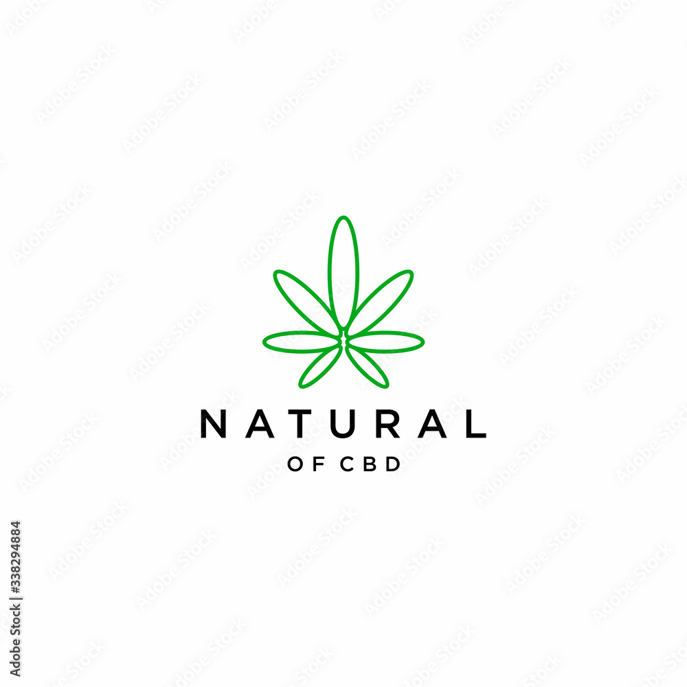Minimalist logo design of hemp or cbd with clear background - EPS10 - Vector. Minimalist logo design of hemp or cbd with clear background - EPS10 - Vector.