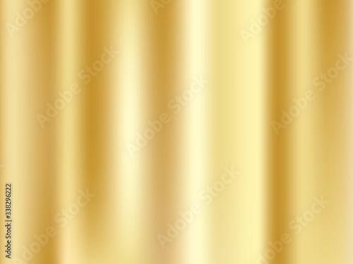 Abstract gold gredient metal color theme satin texture background. Lighting effects of flash. Blurred vector background with light glare,