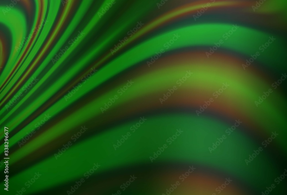 Light Green vector template with abstract lines. Light Green vector template with abstract lines.