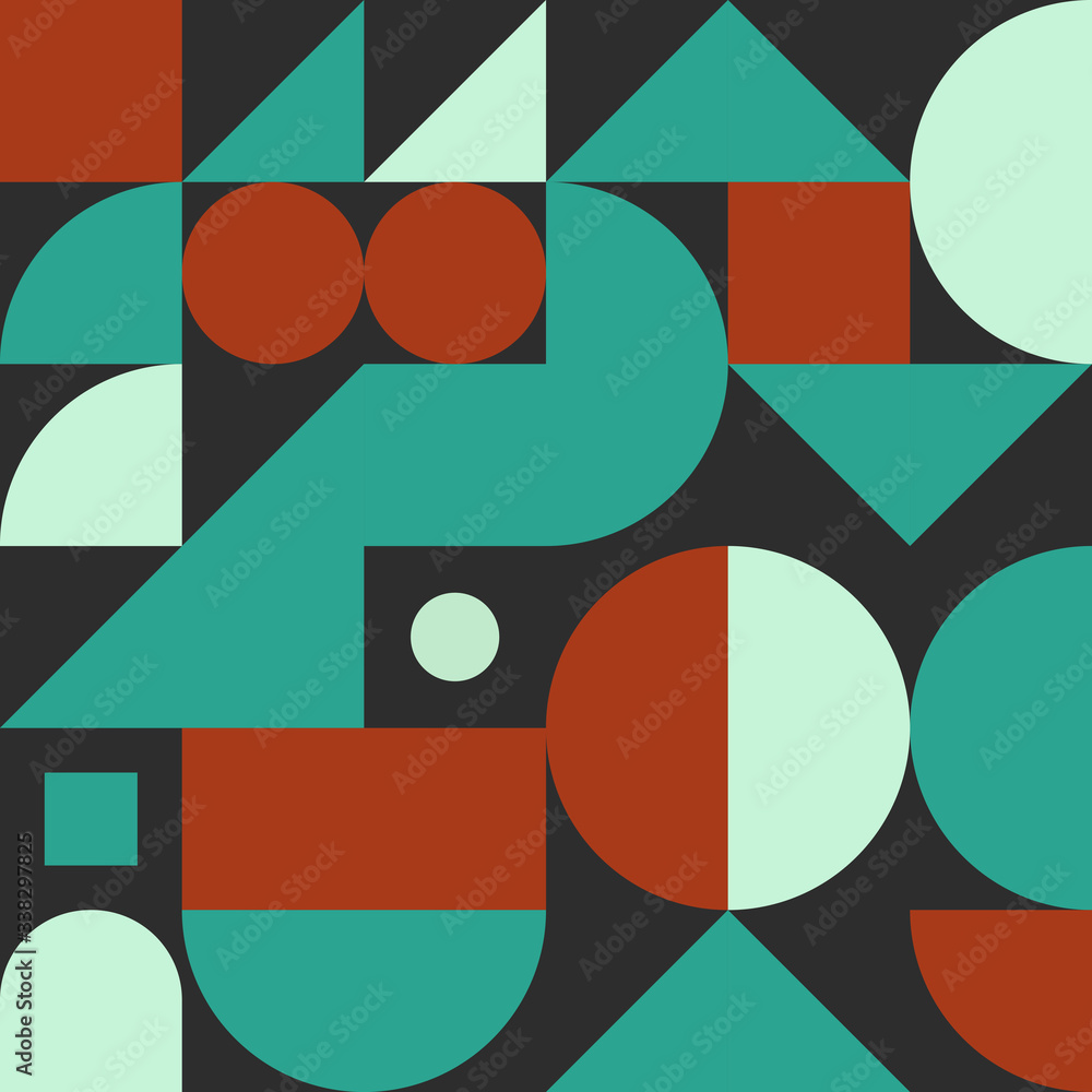 Bauhaus background, seamless pattern Bauhaus background, seamless pattern