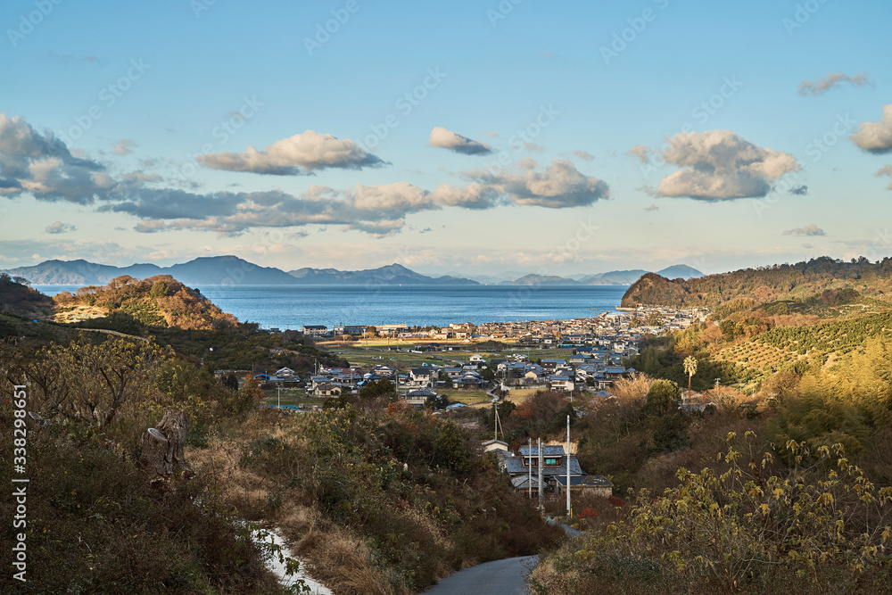 mountain landscape with sea and mountains mountain landscape with sea and mountains