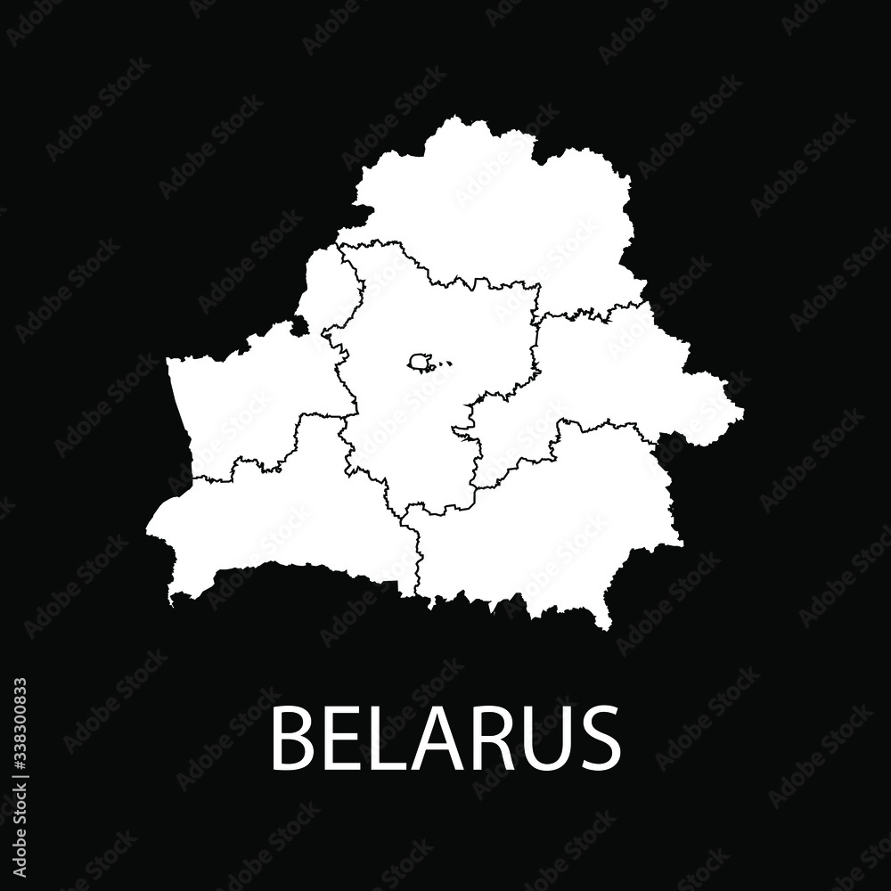 Obraz premium Belarus map designs vector illustration