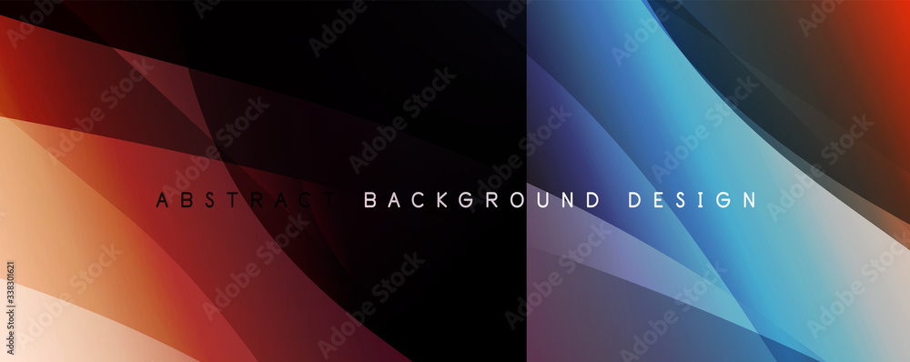 Wave liquid style lines with shadows and light on gradient background Wave liquid style lines with shadows and light on gradient background