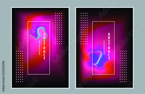 Abstract hologram fluid design element.