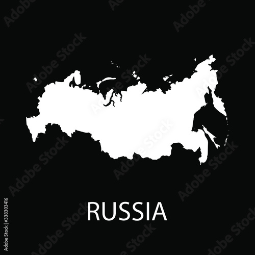 Russia map designs vector illustration