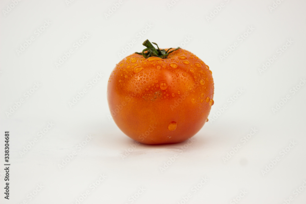 orange tomato in white background orange tomato in white background