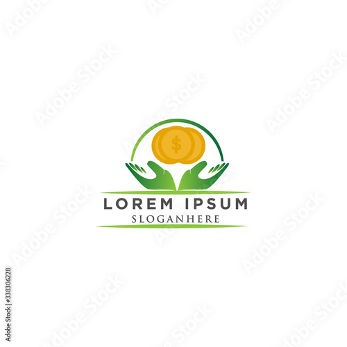 money business hand cash vector currency icon finance illustration dollar