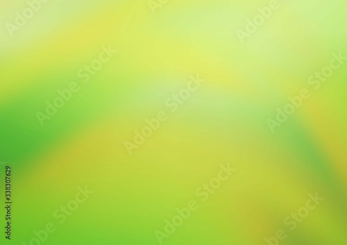 Light Green, Yellow vector blurred and colored background. Colorful illustration in blurry style with gradient. A new texture for your design.