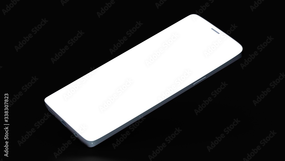 smartphone mobile in 3d mockup smartphone mobile in 3d mockup
