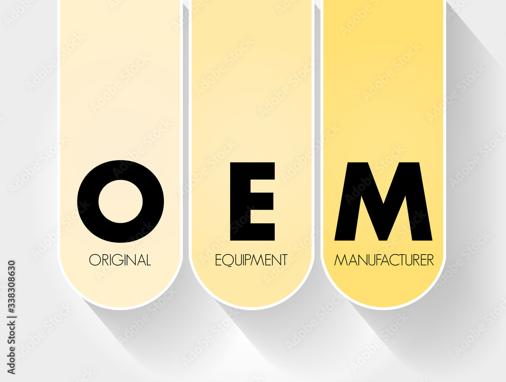 OEM - Original Equipment Manufacturer acronym, business concept background  Stock Vector | Adobe Stock