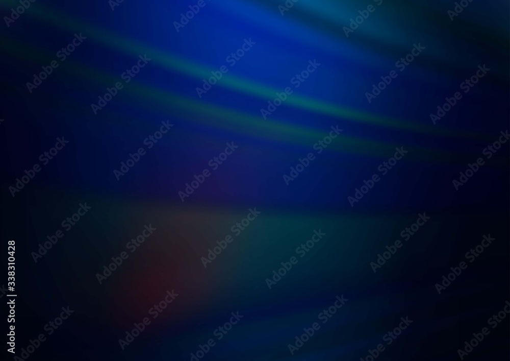 Dark BLUE vector modern elegant background. A completely new color illustration in a bokeh style. The template can be used for your brand book.